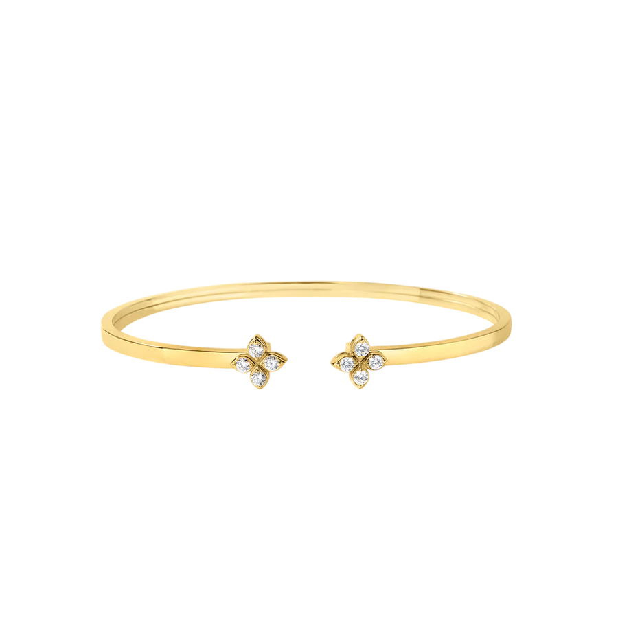 Love in Verona 0.20ct Diamond Bangle Bracelet in 18K Yellow Gold