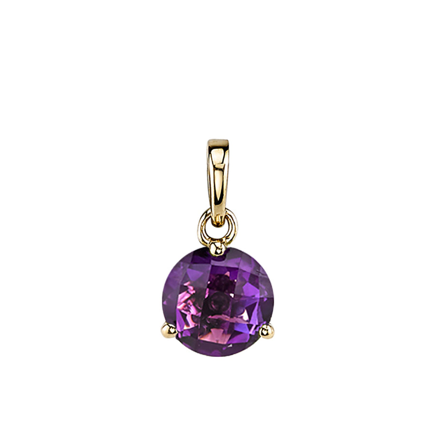 1.58ct Amethyst Pendant in 14K Yellow Gold, 18" chain