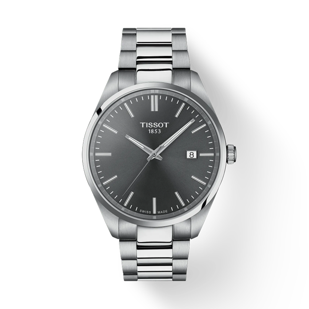 40mm PR 100 Watch with Grey Dial in Stainless Steel, Bracelet