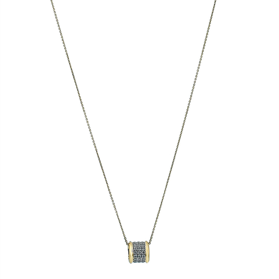 0.33ct Diamond Rondell Pendant in 14K Yellow Gold, 18" chain