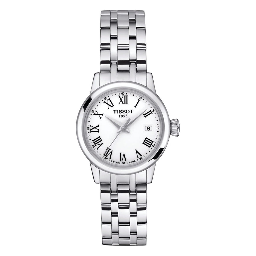 28mm Classic Dream Lady Watch with White Dial in Stainless Steel, Bracelet