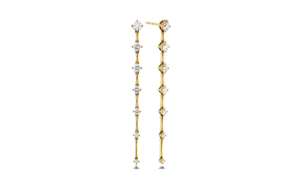 Cadence 1.67-1.75ct Diamond Drop Earring in 18K Yellow Gold