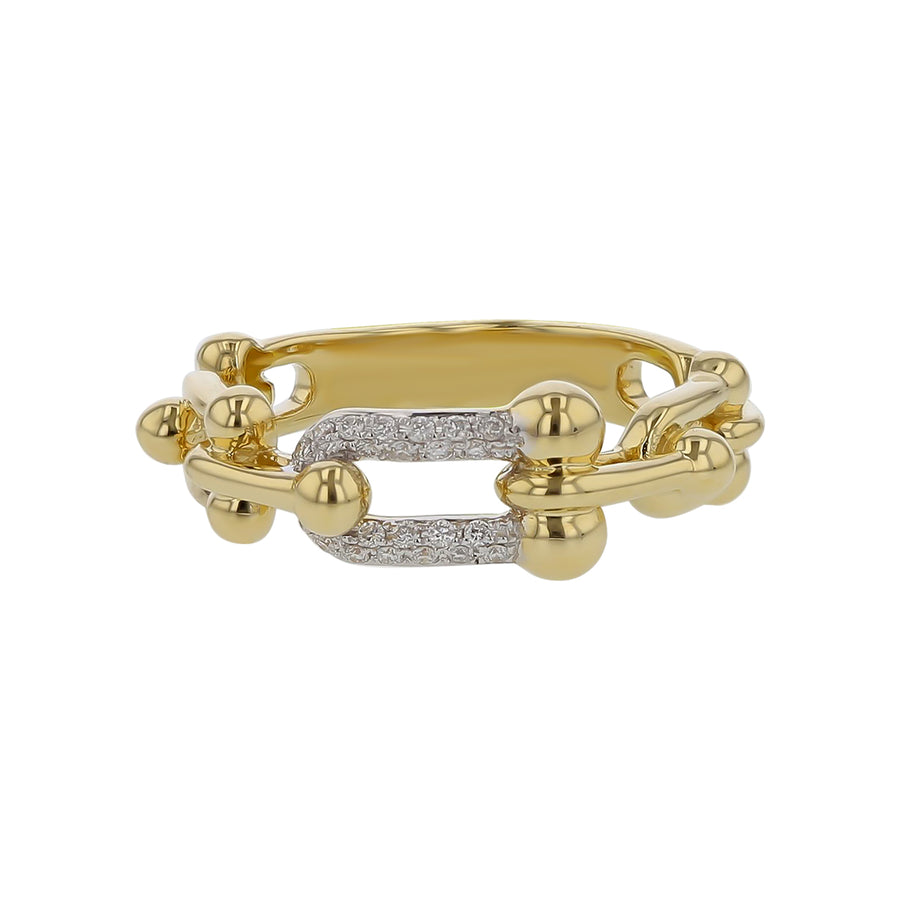 0.13ct Diamond Prong Set Ring in 14K Yellow Gold, Size 6