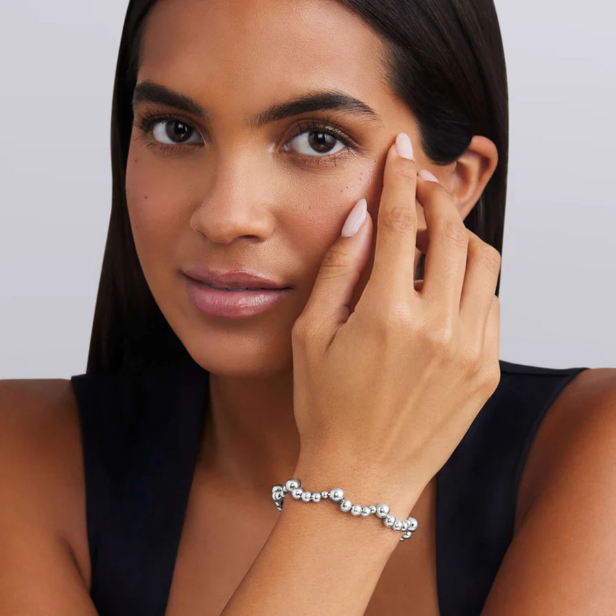 Cavair Bubbly 8mm Bracelet in Sterling Silver, 6"
