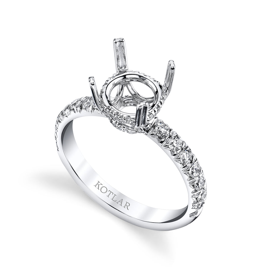 Artisan Semi-Mount Ring in Platinum for Round Center