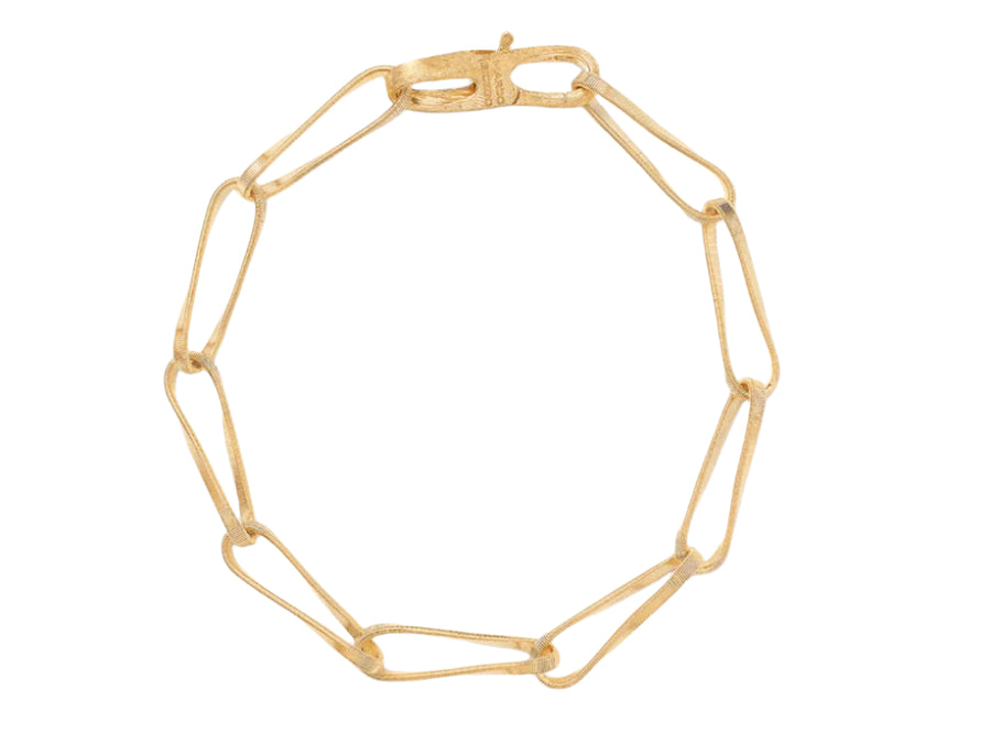 Marrakech Onde Twisted Link Bracelet in 18K Yellow Gold, Size 7.5