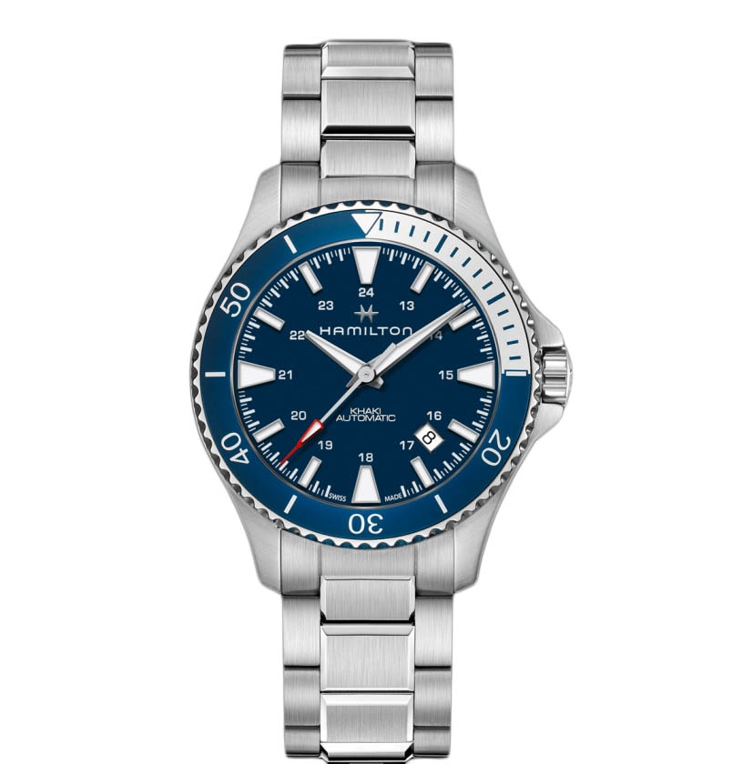 40mm Khaki Navy Scuba Stainless Steel Automatic Blue Dial