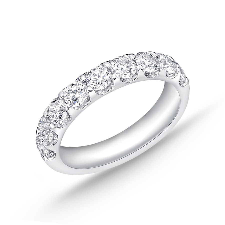 Odessa 1.99-2.09Ct Diamond 9-Stone Band in Platinum, Size 6.5