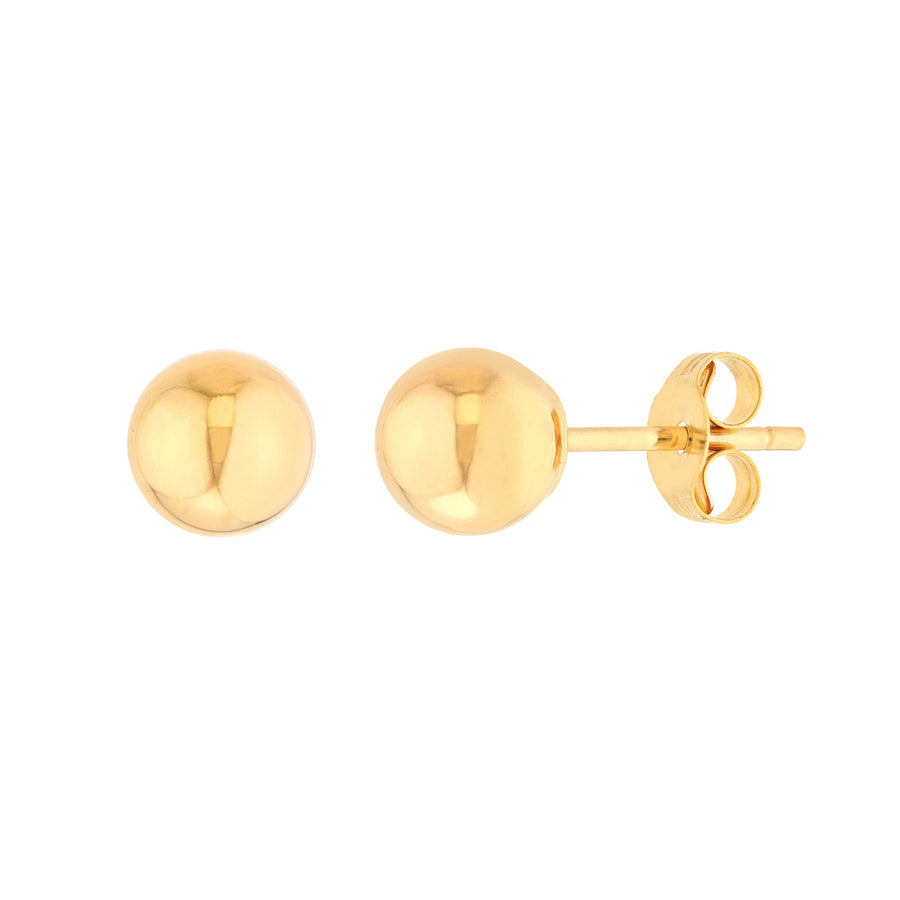 Ball Stud Earrings in 14K Yellow Gold