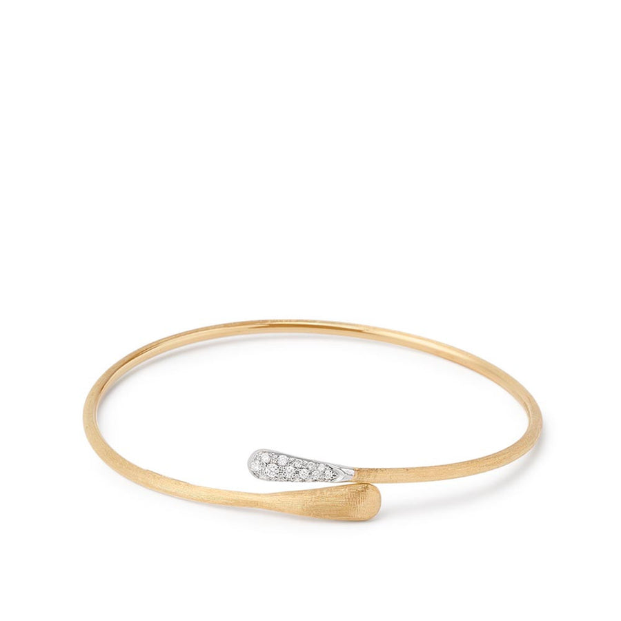 Lucia Diamond Bangle Bracelet in 18K Yellow Gold, 7in