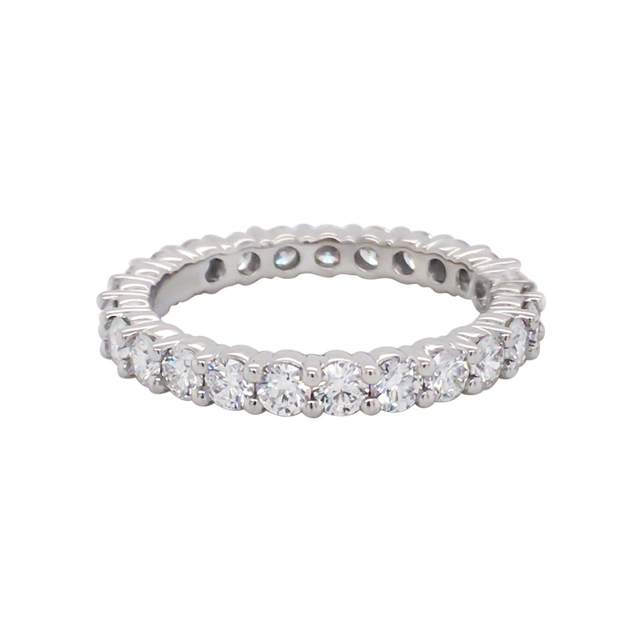 1.53ct Diamond Eternity Band in Platinum, Size 6.5