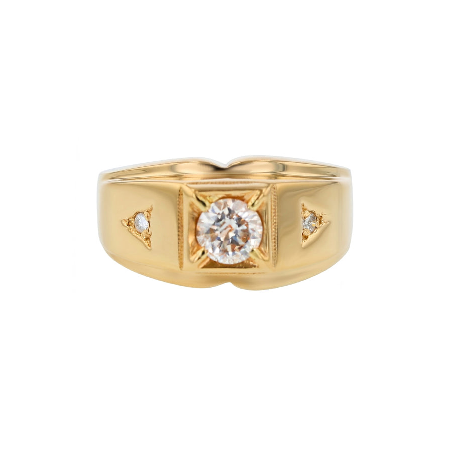 0.46ct Diamond Man's Ring in 14K Yellow Gold, size 6