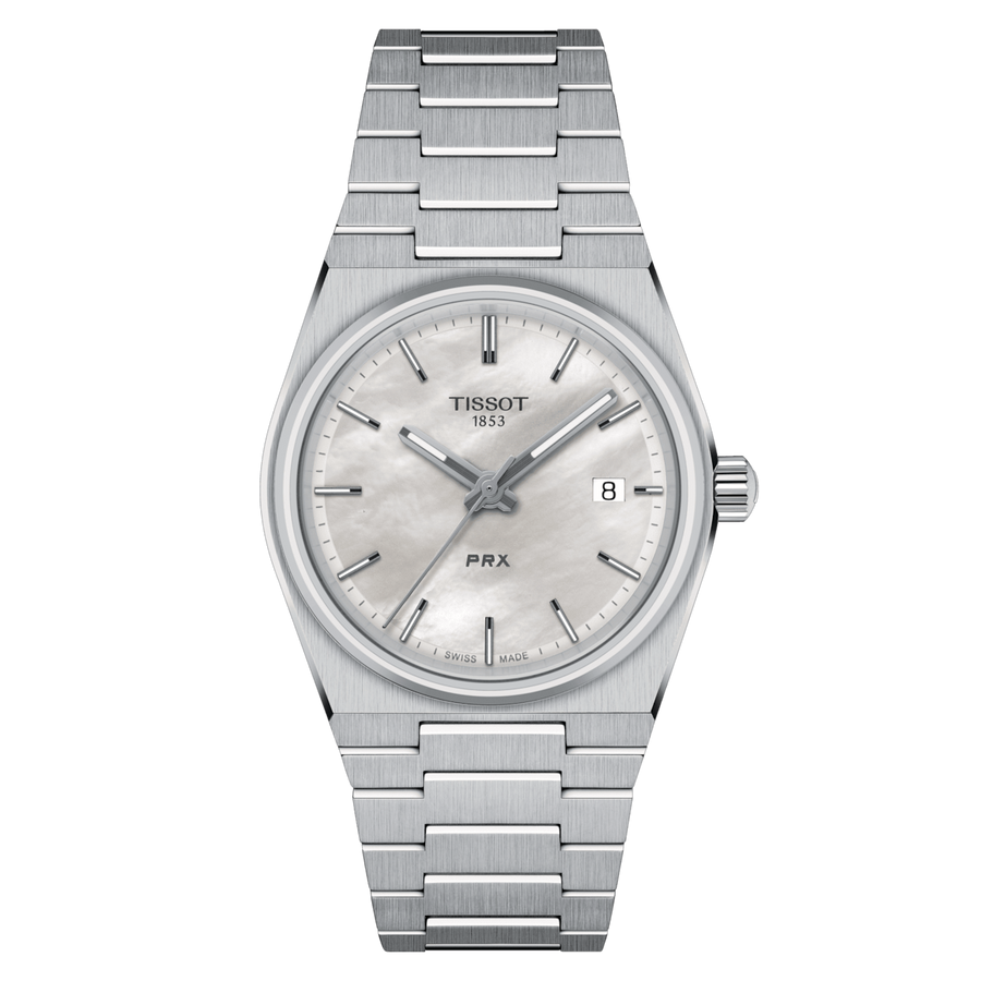 35mm PRX Watch with Mother of Pearl Dial in Stainless Steel, Bracelet