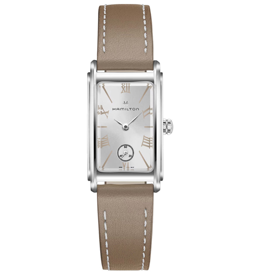 19x27mm American Classic Ardmore Quartz Watch with Silver Dial in Stainless Steel, Strap