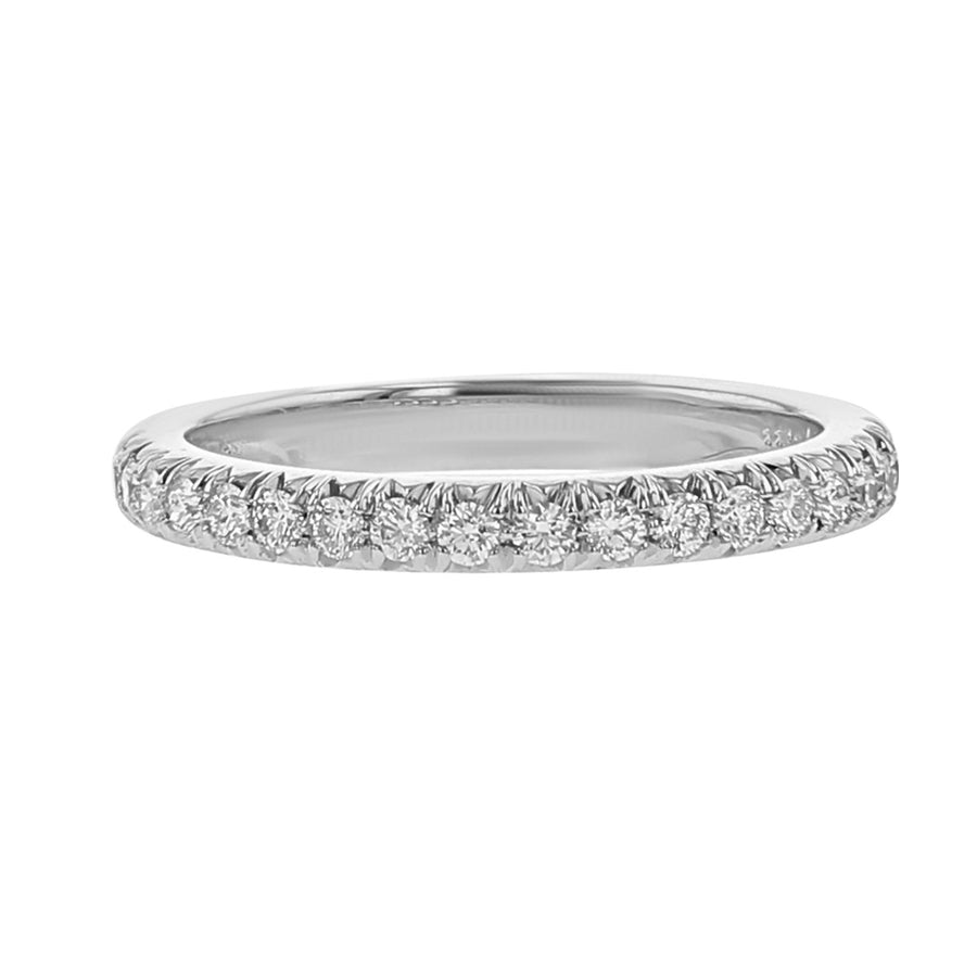 0.20ct Diamond Partway Band in Platinum, size 6.5