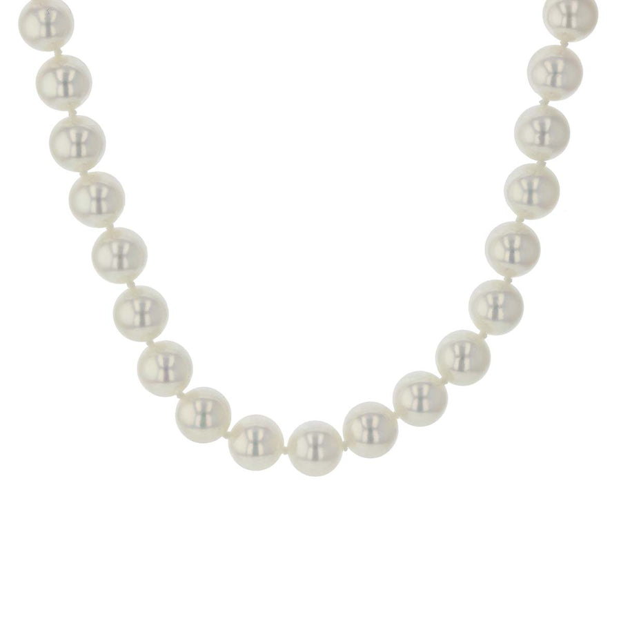 7.0–7.5mm AAA+ Cultured Freshwater Pearl Necklace in 14K White Gold