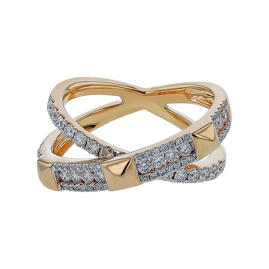 0.66ct Diamond Ring in 14K Yellow Gold, size 6