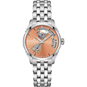 36mm Jazzmaster Automatic Watch with Apricot Dial in Stainless Steel, Bracelet