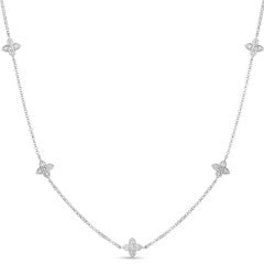 Love by the Inch 0.22ct Diamond Necklace in 18K White Gold, 17"