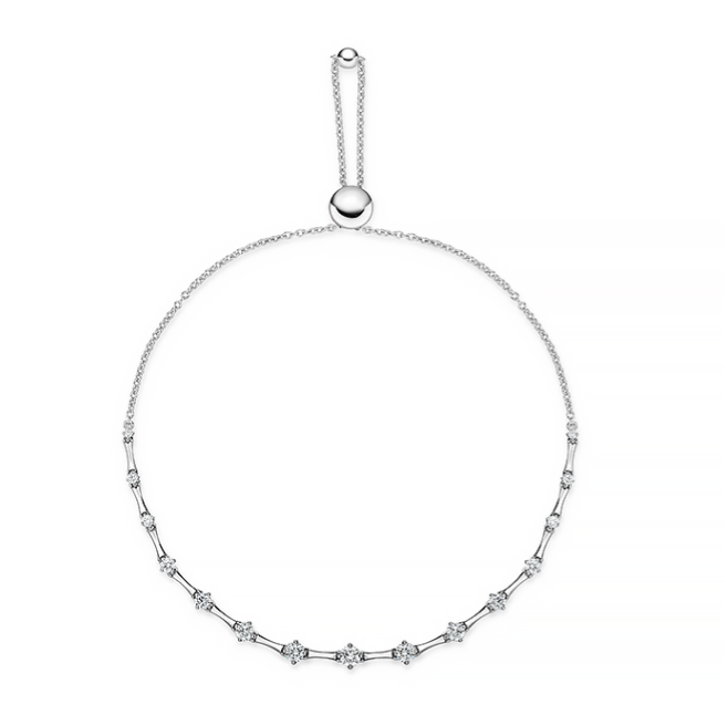 Cadence 0.55-0.64ct Diamond Bracelet in 18K White Gold