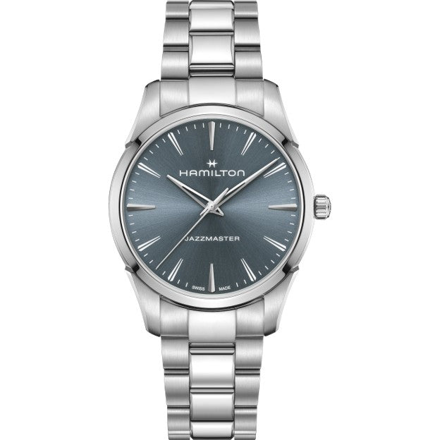 40mm Jazzmaster Watch with Blue Dial in Stainless Steel, Bracelet