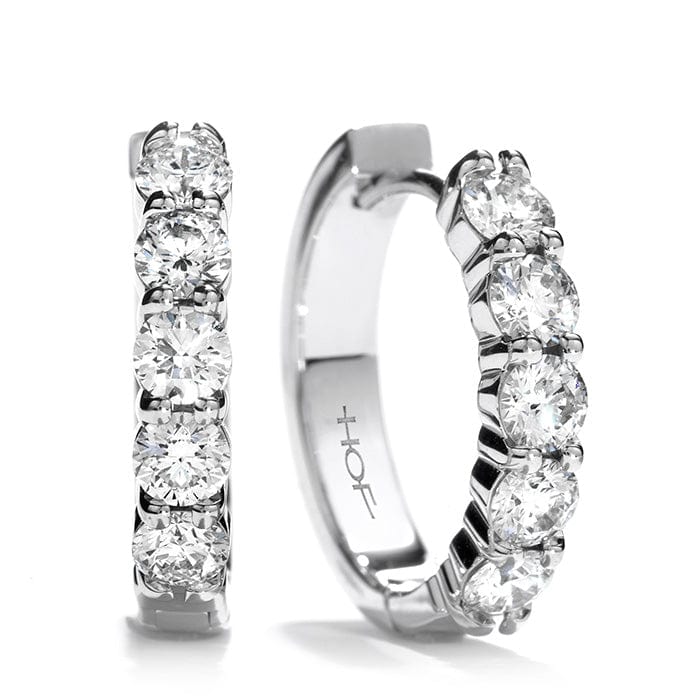0.91-0.99ct Diamond  Mini Hoop Earrings in 18K White Gold