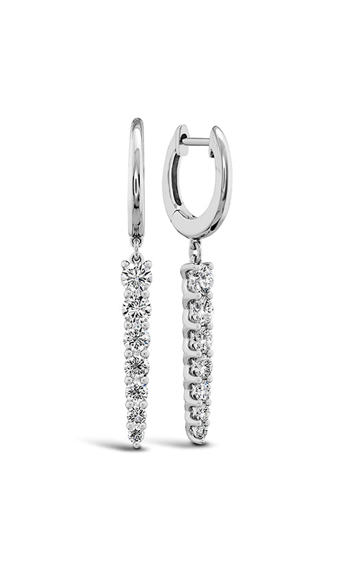 Identity 0.94-1.05ct Diamond Drop Earrings in 18K White Gold