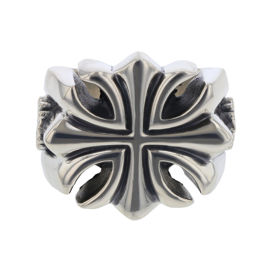King Baby Gothic Cross Ring in Sterling Silver, Size 11