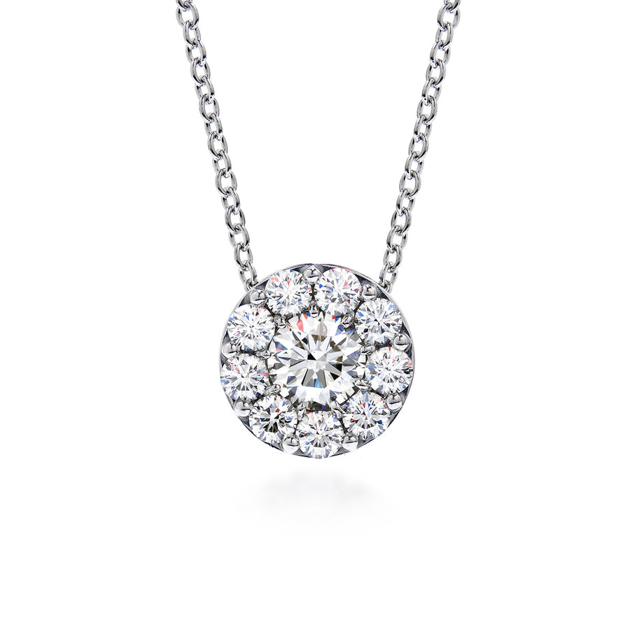 Fulfillment 1.45-1.55ct Diamond Pendant in 18K White Gold, 18" chain