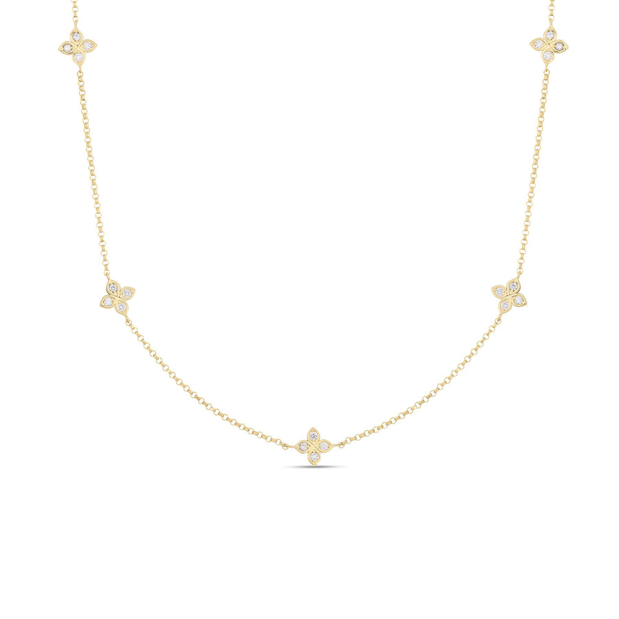 Love by the Inch 0.22ct Diamond Necklace in 18K Yellow Gold, 14- 17" chain