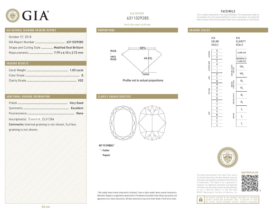 1.03ct Crisscut L'amour Oval Diamond and 0.24ct Diamond Ring in 14K White Gold, size 6