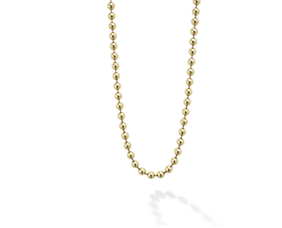 Anthem Ball Necklace in 18K Yellow Gold, 22"