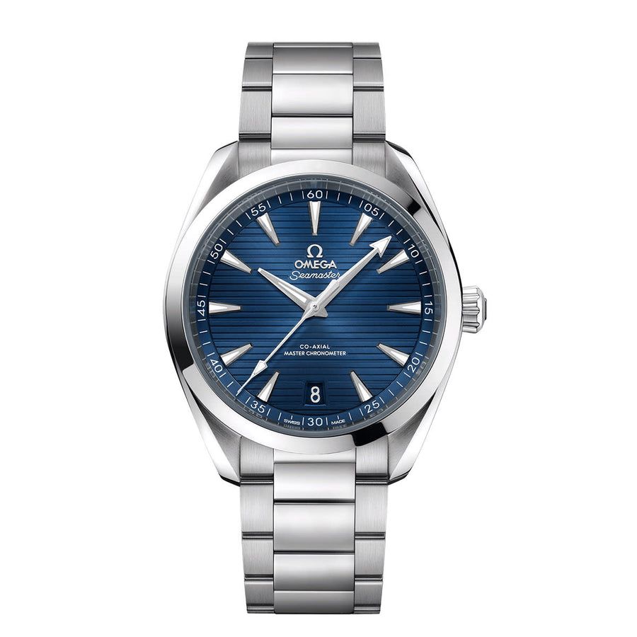 41mm Seamaster Aqua Terra 150M Watch with Blue Dial in Stainless Steel, Bracelet