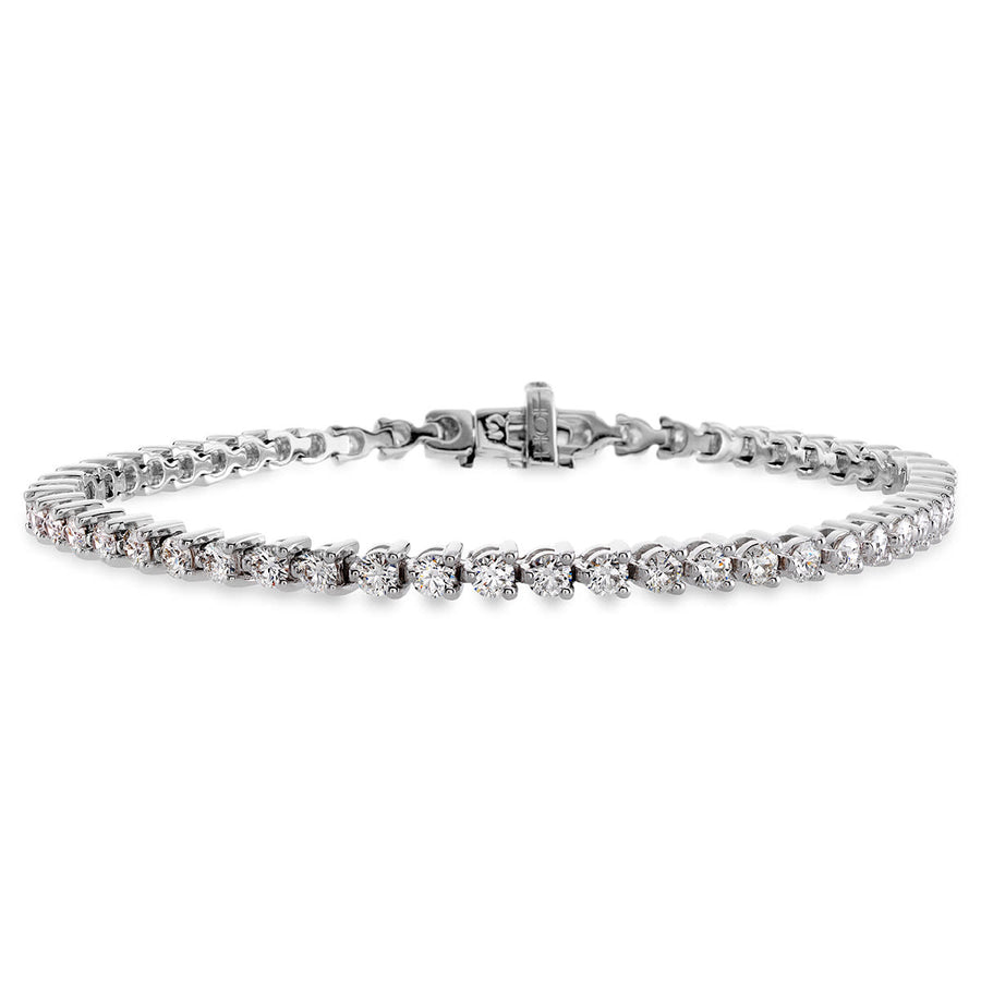 Temptation 5.70-6.25ct Diamond Tennis Bracelet in 18K White Gold, 7"