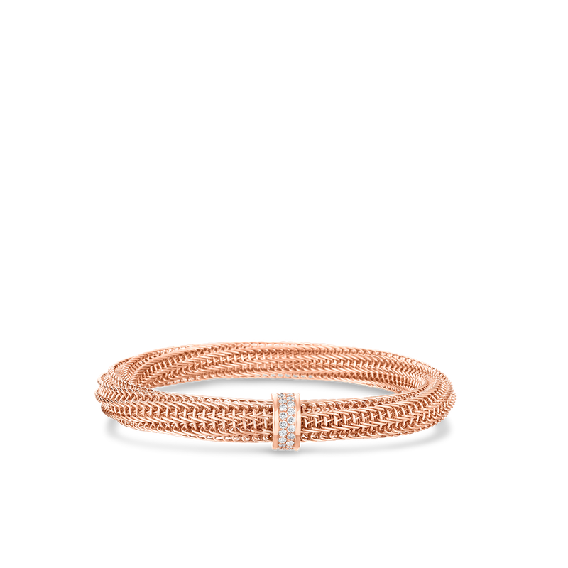 Primavera Diamond Bangle Bracelet in 18K Rose Gold