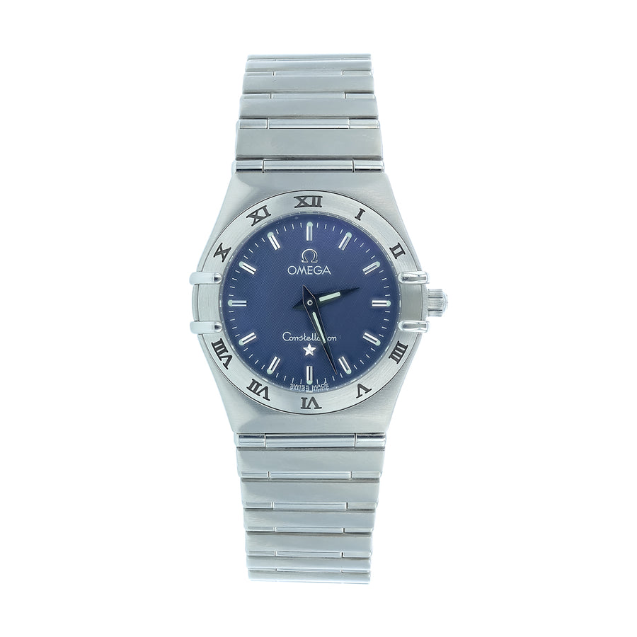 25.5mm Omega Constellation with Grey Dial in Stainless Steel, Bracelet