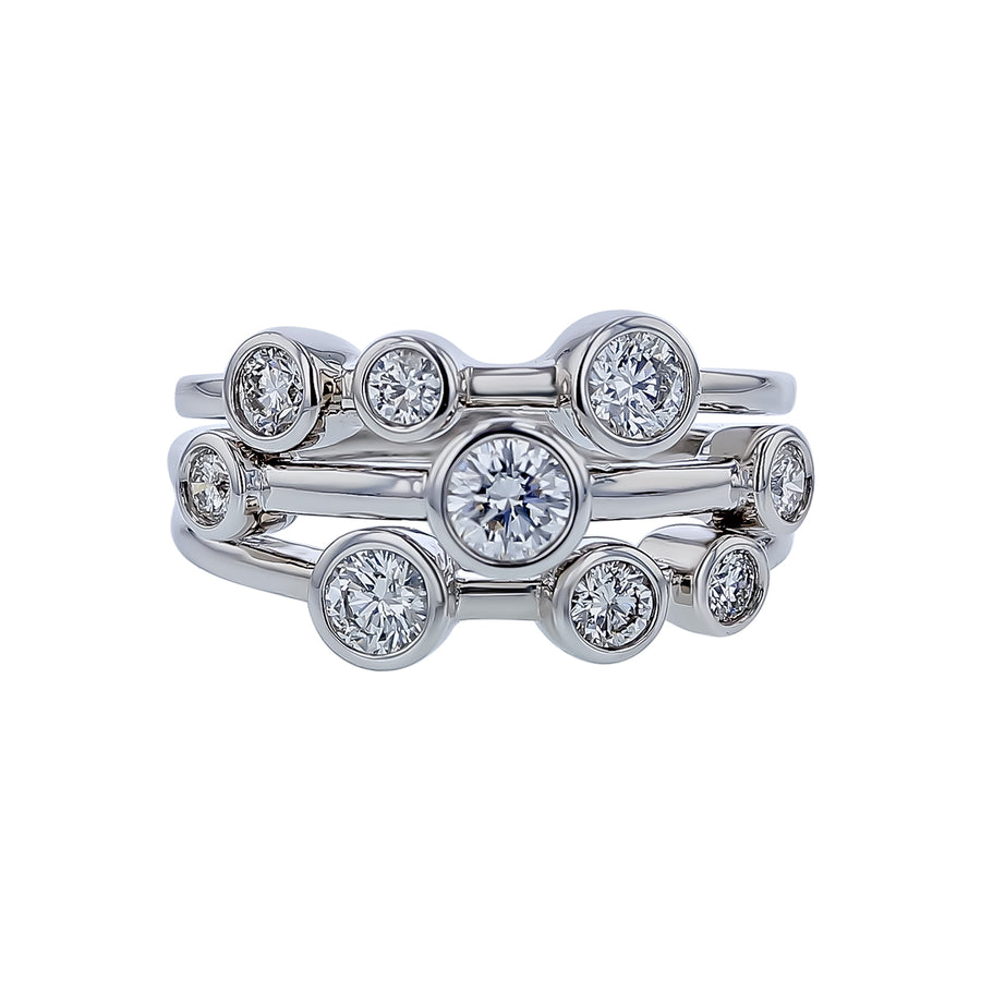 0.99ct Diamond Ring in 14K White Gold, size 6