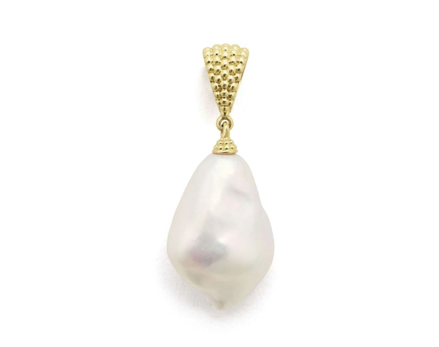 Luna Baroque Pearl 13-17mm Pendant in 18K Yellow Gold, without chain