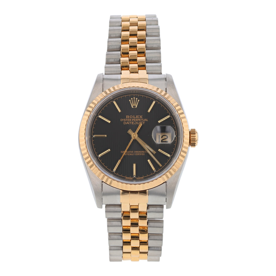 36mm Rolex Datejust Watch in Stainless Steel and 18k Yellow Gold