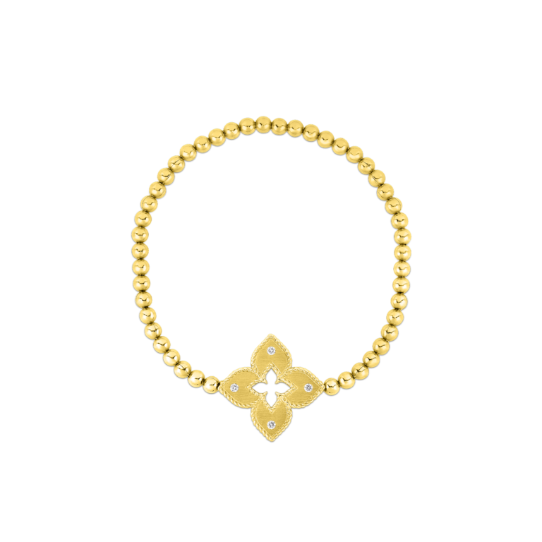 0.04ct Diamond Petite Venetian Bracelet in 18K Yellow Gold