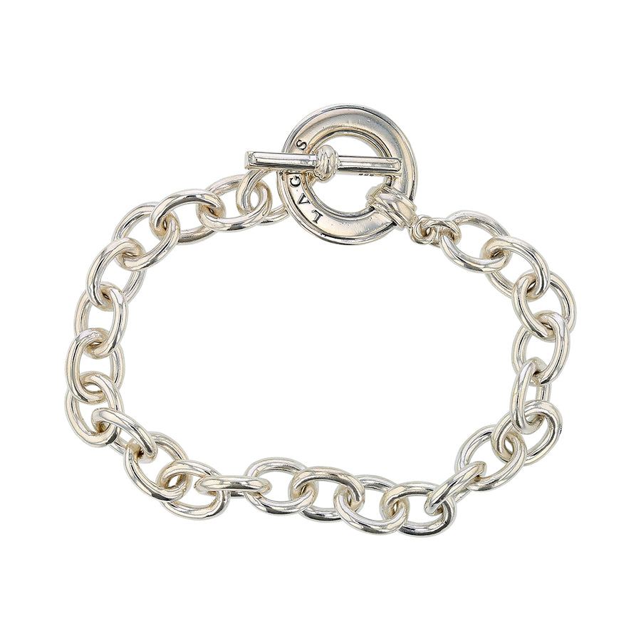 Lagos Round Link Toggle Bracelet in Sterling Silver