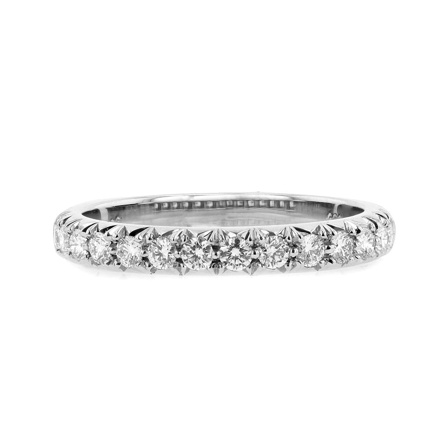 0.40ct Diamond Partway Band in Platinum, size 6.5