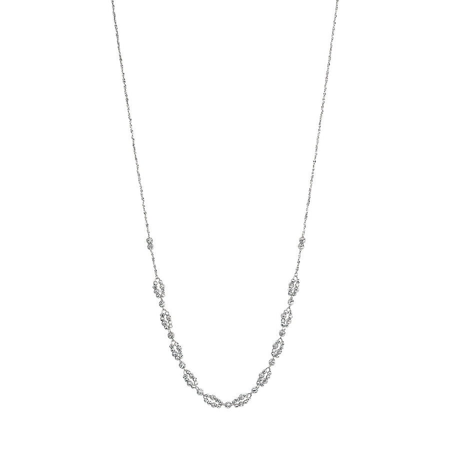 Single Galaxy Necklace in Platinum, 17.5"
