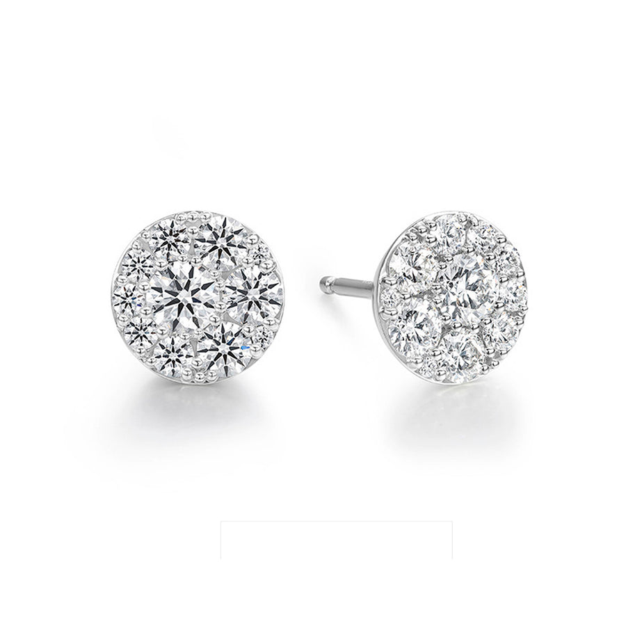 Tessa Diamond Circle Earrings