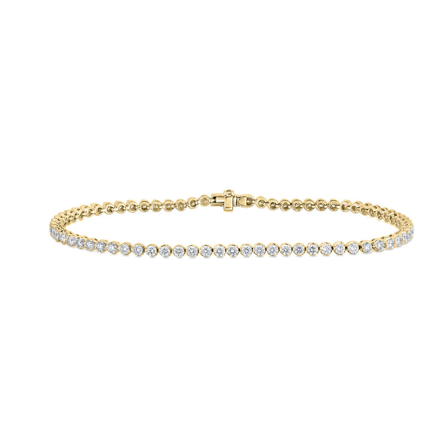 Classic Diamond Tennis Bracelet in 18K Yellow Gold, 7in