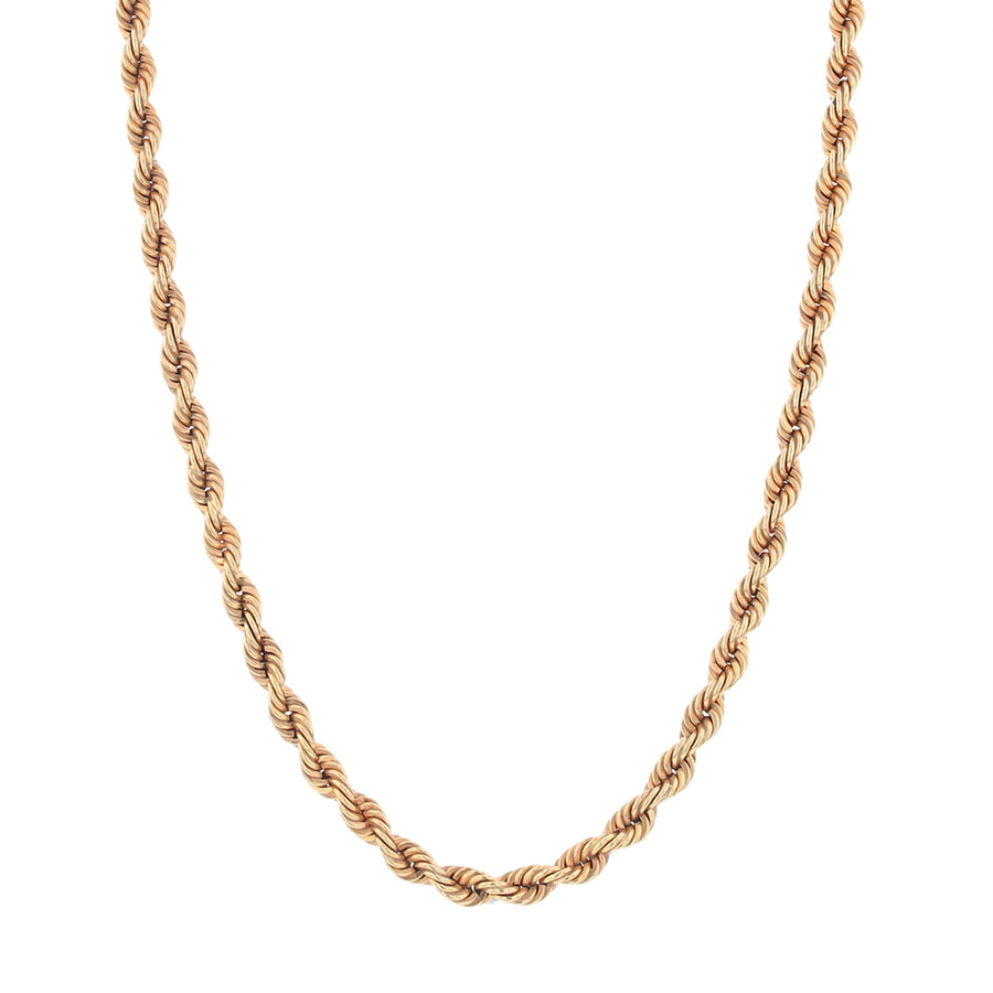 7mm Twist Rope Necklace in 14k Yellow Gold, 24"