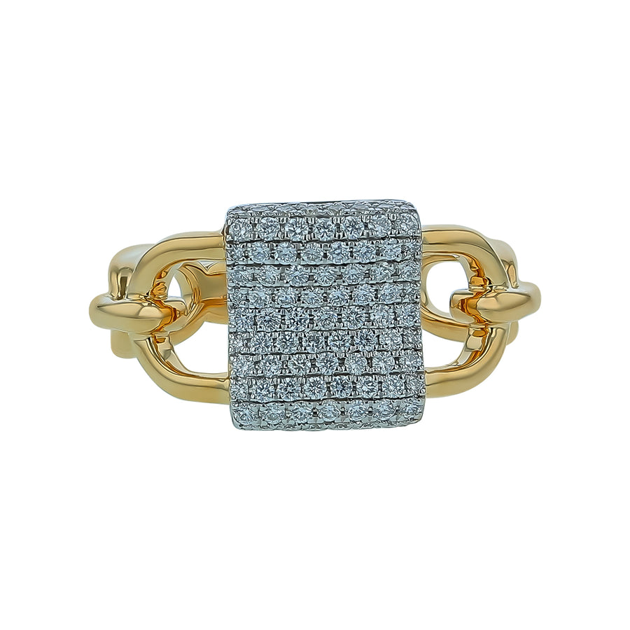 0.59ct Diamond Ring in 14K Yellow Gold, size 6