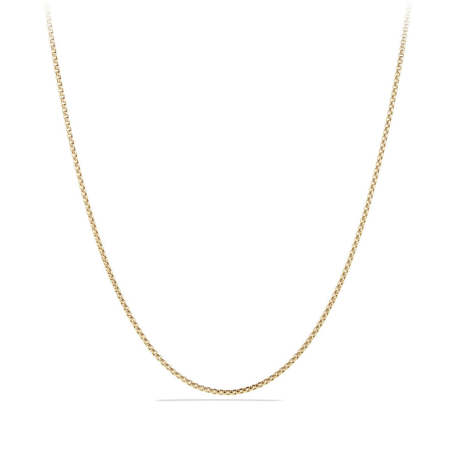 Box Chain Necklace in 18K Gold, 1.7mm