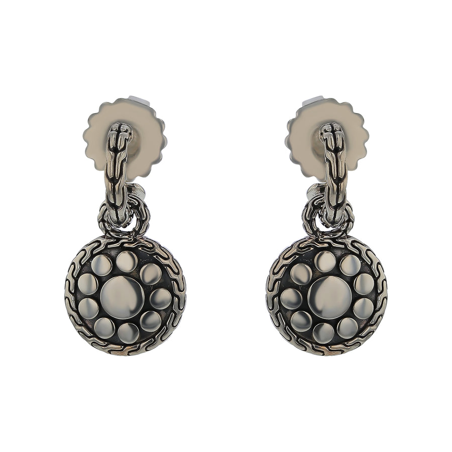 John Hardy Dot Drop Earrings in Sterling Silver