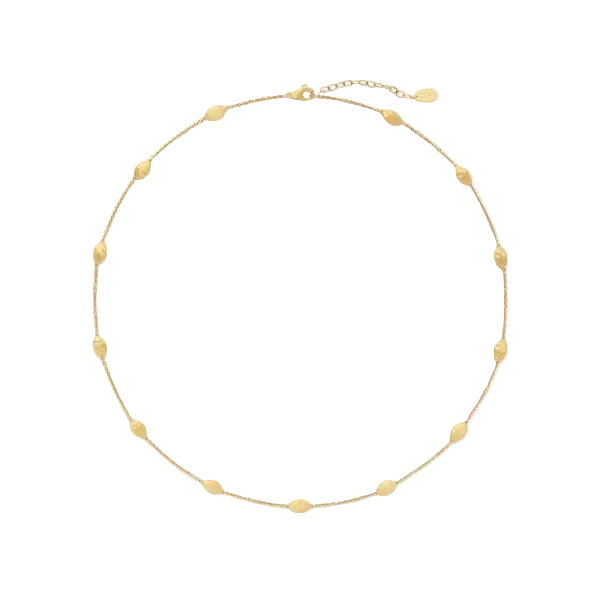 Siviglia 13 Station Necklace in 18K Yellow Gold, 16.5"